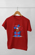 Boy Round Neck Half Sleeve Christmasfun9 - Red / 9Yrs