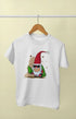 Boy Round Neck Half Sleeve Christmasfun24 - White / 9Yrs