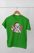 Boy Round Neck Half Sleeve Christmasfun22 - Flag Green / 9Yrs