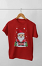 Boy Round Neck Half Sleeve Christmasfun2 - Red / 9Yrs