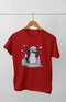Boy Round Neck Half Sleeve Christmasfun23 - Red / 9Yrs