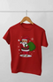 Boy Round Neck Half Sleeve Christmasfun12 - Red / 9Yrs
