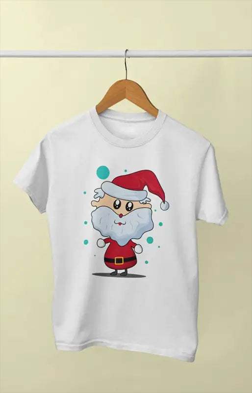 Boy Round Neck Half Sleeve Christmasfun18 - White / 9Yrs