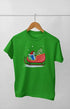 Boy Round Neck Half Sleeve Christmasfun19 - Flag Green / 9Yrs