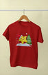 Boy Round Neck Half Sleeve Christmasfun17 - Red / 9Yrs