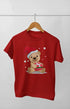 Boy Round Neck Half Sleeve Christmasfun15 - Red / 9Yrs
