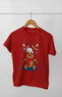 Boy Round Neck Half Sleeve Christmasfun6 - Red / 9Yrs