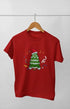 Boy Round Neck Half Sleeve Christmasfun13 - Red / 9Yrs
