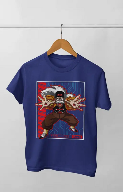 Boy Round Neck Half Sleeve DragonBall_DrMakigero - 24-35M / Royal Blue