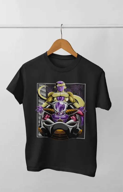 Boy Round Neck Half Sleeve DragonBall_Freezer - 24-35M / Black