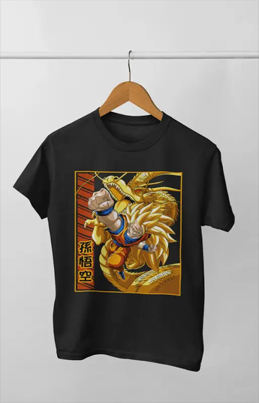 Boy Round Neck Half Sleeve DragonBall_Goku - 24-35M / Black