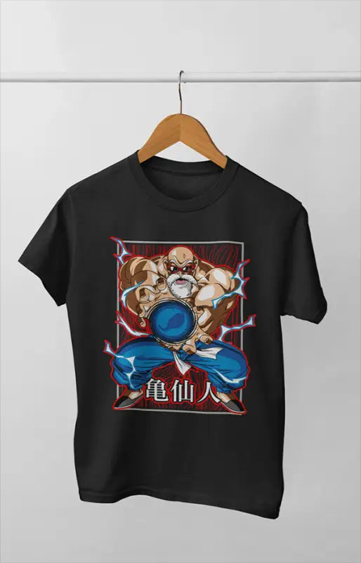 Boy Round Neck Half Sleeve DragonBall_MaestroRoshi - 24-35M / Black