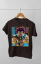 Boy Round Neck Half Sleeve DragonBall_VegetaHakaishin - 24-35M / Coffee Brown