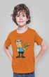 Boy Round Neck Half Sleeve Drippin - Orange / 24-35