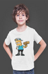 Boy Round Neck Half Sleeve Drippin - White / 24-35