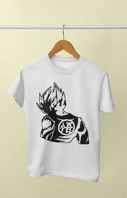 Boy Round Neck Half Sleeve Gokuback - 24-35M / White