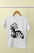 Boy Round Neck Half Sleeve Gokuback - 24-35M / White
