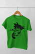 Boy Round Neck Half Sleeve GokuFight - 24-35M / Flat Green