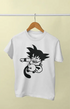 Boy Round Neck Half Sleeve GokuFight - 24-35M / White
