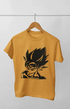 Boy Round Neck Half Sleeve Gokuhair - 11Y / Golden Yellow