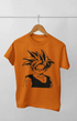 Boy Round Neck Half Sleeve GokuPic - 11Y / Orange
