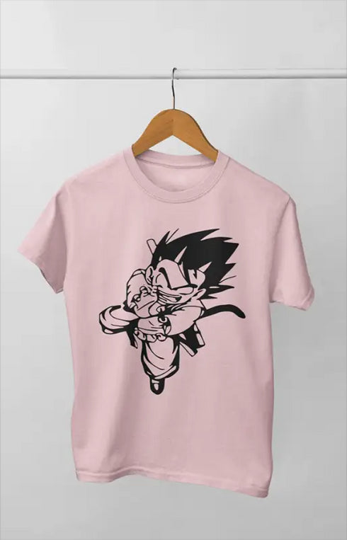 Boy Round Neck Half Sleeve Gokust - 11Y / Light Pink