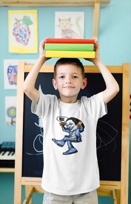 Boy Round Neck Half Sleeve GotClowns - White / 24-35