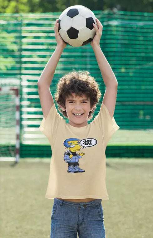 Boy Round Neck Half Sleeve GotEm - Beige / 24-35