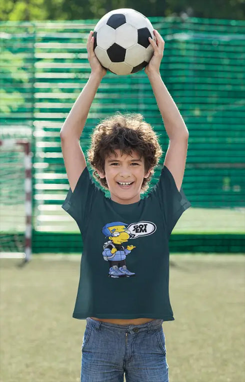 Boy Round Neck Half Sleeve GotEm - Petrol Blue / 24-35