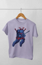 Boy Round Neck Half Sleeve Space Samurai - 24-35M / Lavender