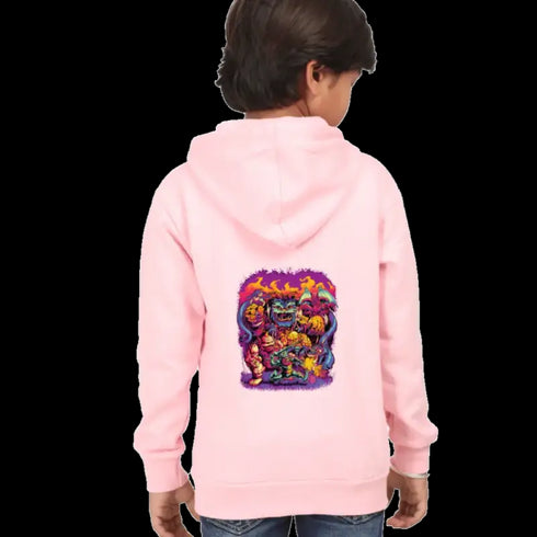 Kids Hooded SweatShirt Ghosts (Front/Back Design)
