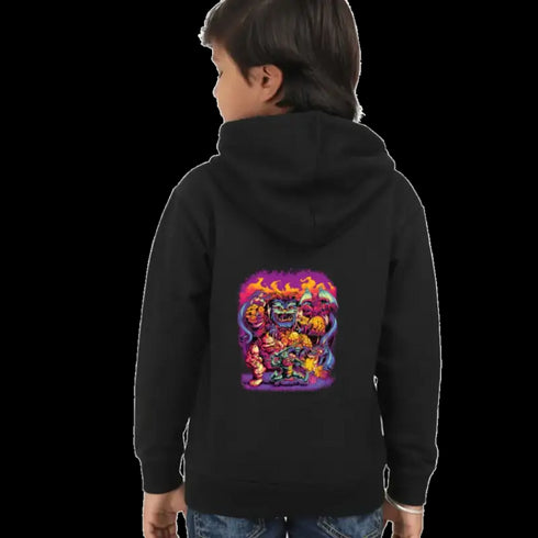 Kids Hooded SweatShirt Ghosts (Front/Back Design)