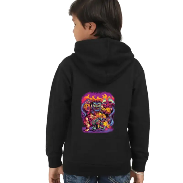 Kids Hooded SweatShirt Ghosts (Front/Back Design)