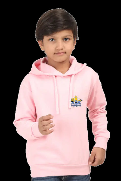 Boys Hooded Swearshirt Minnions (Front/Back Design)