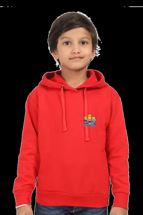 Boys Hooded Swearshirt Minnions (Front/Back Design)