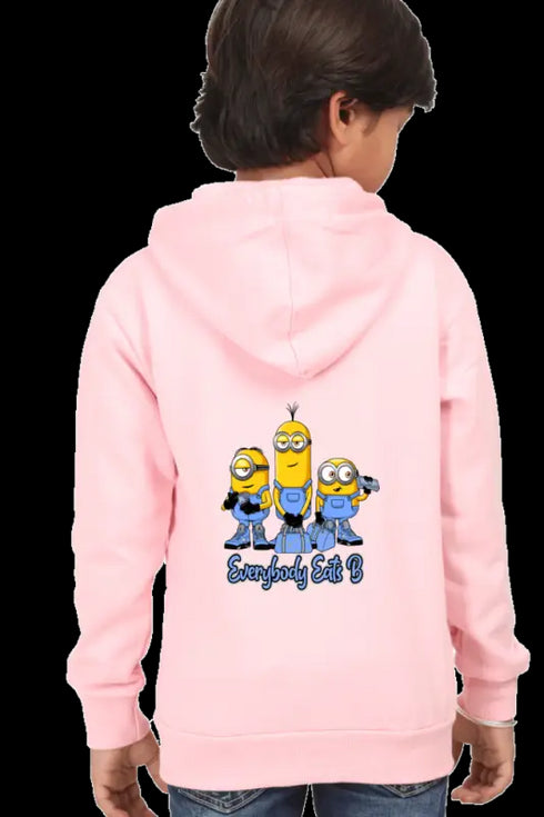 Boys Hooded Swearshirt Minnions (Front/Back Design)