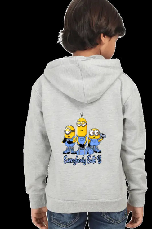 Boys Hooded Swearshirt Minnions (Front/Back Design)