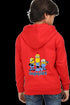 Boys Hooded Swearshirt Minnions (Front/Back Design)