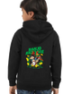 Kids Hooded SweatShirt Banjo (Front/Back Design) - Black / 36-47M