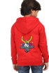 Kids Hooded SweatShirt Coyote (Front/Back Design) - Red / 36-47M