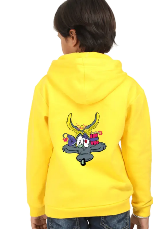 Kids Hooded SweatShirt Coyote (Front/Back Design)