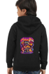 Kids Hooded SweatShirt Ghosts (Front/Back Design) - Black / 36-47M