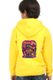 Kids Hooded SweatShirt Ghosts (Front/Back Design) - Yellow / 36-47M