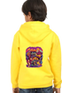Kids Hooded SweatShirt Ghosts (Front/Back Design) - Yellow / 36-47M