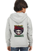Boys Hooded SweatShirt Its Simple (Front/Back Design) - Grey Melange / 36-47M