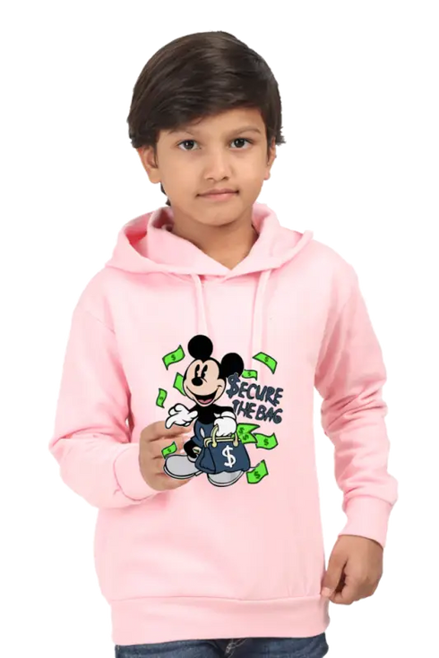 Boys Hooded SweatShirt Mickey - Baby Pink / 36-47M