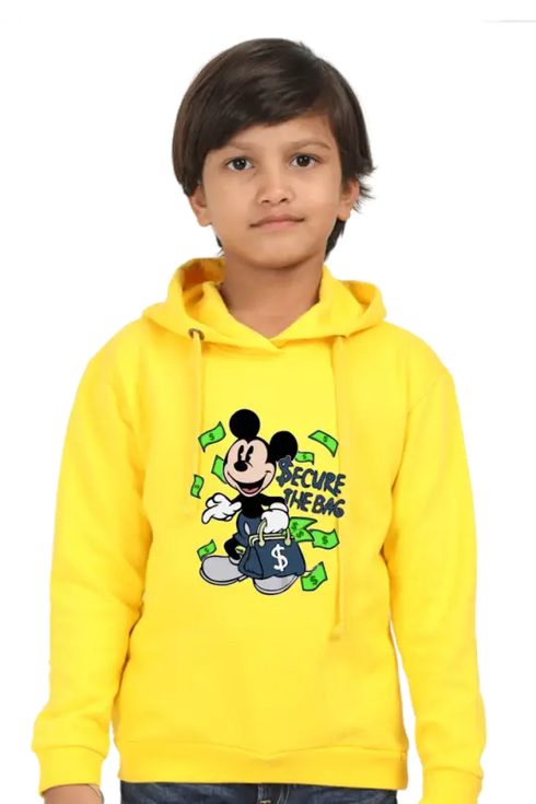 Boys Hooded SweatShirt Mickey - Yellow / 36-47M
