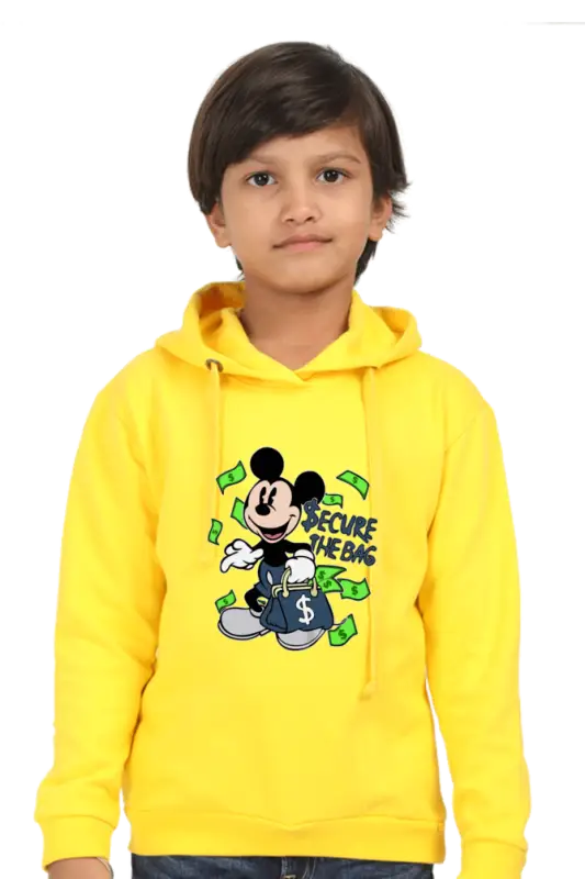 Boys Hooded SweatShirt Mickey - Yellow / 36-47M