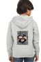 Boys Hooded SweatShirt Mininglass (Front/Back Design) - Grey Melange / 36-47M
