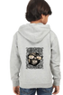 Boys Hooded SweatShirt Mininglass (Front/Back Design) - Grey Melange / 36-47M